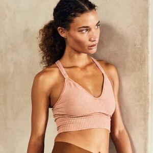 free people movement good karma crop tank - sand